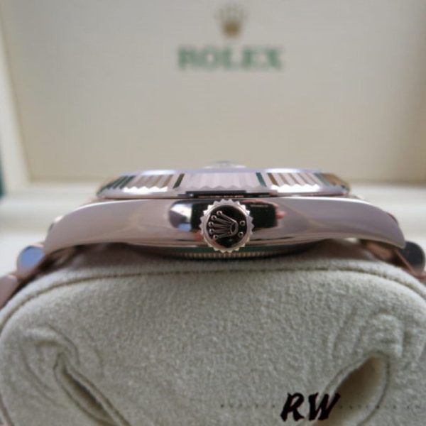 Rolex Day-Date 228345RBR Sundust Stripe Motif Dial Diamond Bezel 40mm Mens Replica Watch