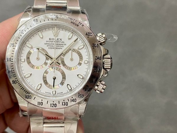 Rolex Daytona 116520 Stainless Steel Case White Dial 40MM Mens Replica Watch