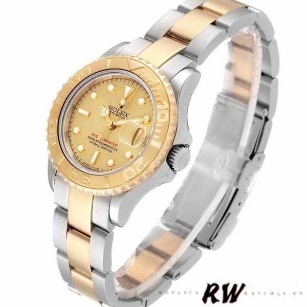 Rolex Yacht Master 169623 Steel Yellow Gold Champagne Dial 29MM Lady Replica Watch