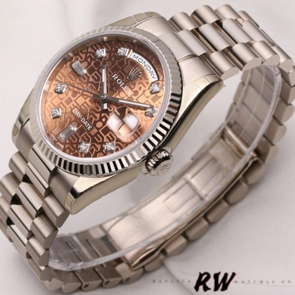 Rolex Day-Date 118239 Jubilee Chocolate Brown Dial 36mm Unisex Replica Watch
(5.0)