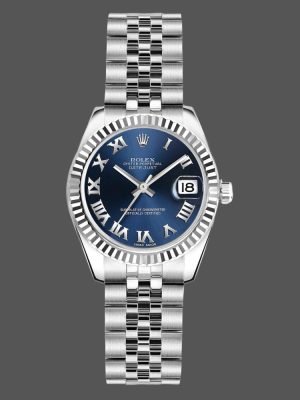 Rolex Datejust 179174 Blue Roman Numeral Dial 26MM Lady Replica Watch