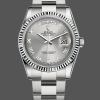 Rolex Day-Date 118239 white gold Silver Roman Numeral 36mm Unisex Replica Watch