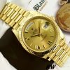 Rolex Day-Date 228238 Champagne Roman Dial Fluted Bezel 40mm Mens Replica Watch