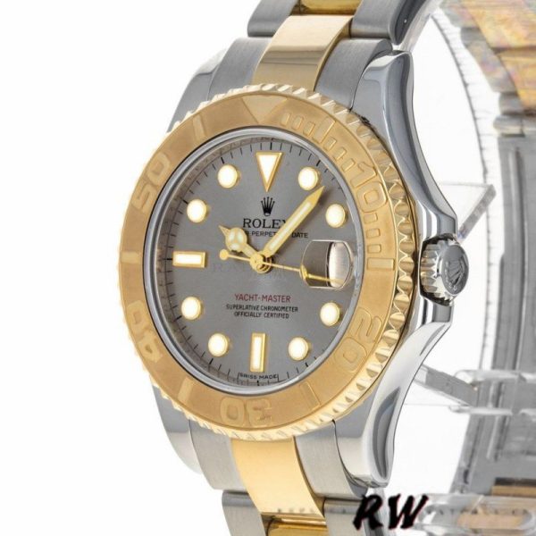 Rolex Yacht Master 168623 Steel Yellow Gold Platinum Dial 35MM Unisex Replica Watch
