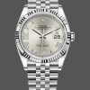 Rolex Datejust 126234 Silver Diamond Roman Dial 36MM Unisex Replica Watch