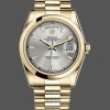 Rolex Day-Date 118208 Silver Dial Domed Bezel 36mm Unisex Replica Watch