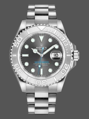 Rolex Yacht Master 126622 Platinum Bezel Dark Rhodium Grey Dial 40MM Mens Replica Watch