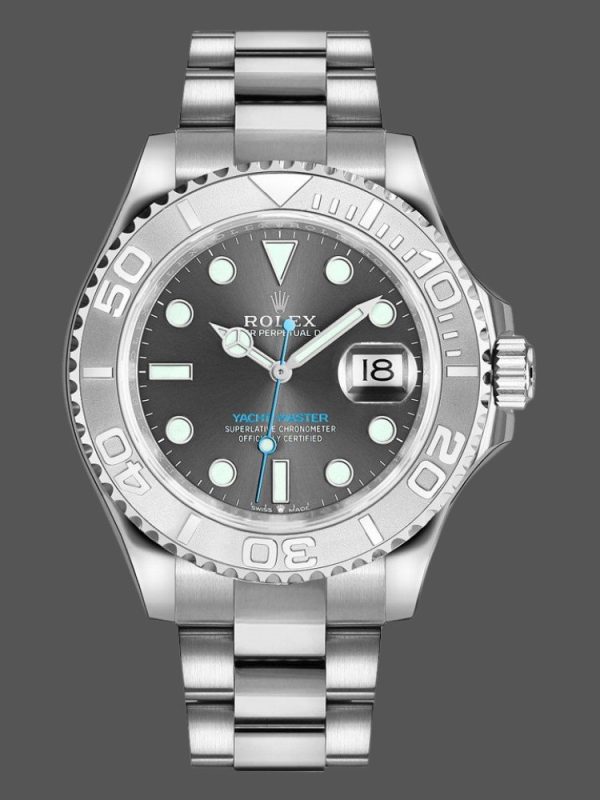 Rolex Yacht Master 126622 Platinum Bezel Dark Rhodium Grey Dial 40MM Mens Replica Watch