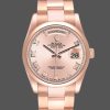 Rolex Day-Date 118205 Rose Gold Pink dial 36mm Unisex Replica Watch