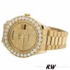 Rolex Day-Date 218348 Champagne Roman Dial 41MM Mens Replica Watch