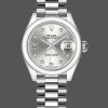 Rolex Datejust 279166 Silve Dial Diamond Domed Bezel 28mm Lady Replica Watch