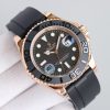 Rolex Yacht Master 116655 Everose Gold Black Dial 40mm Mens replica Watch