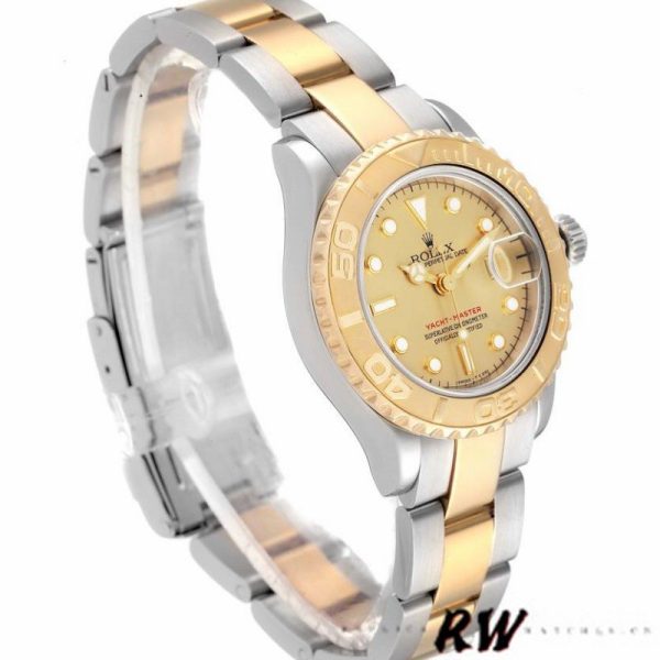 Rolex Yacht Master 169623 Steel Yellow Gold Champagne Dial 29MM Lady Replica Watch