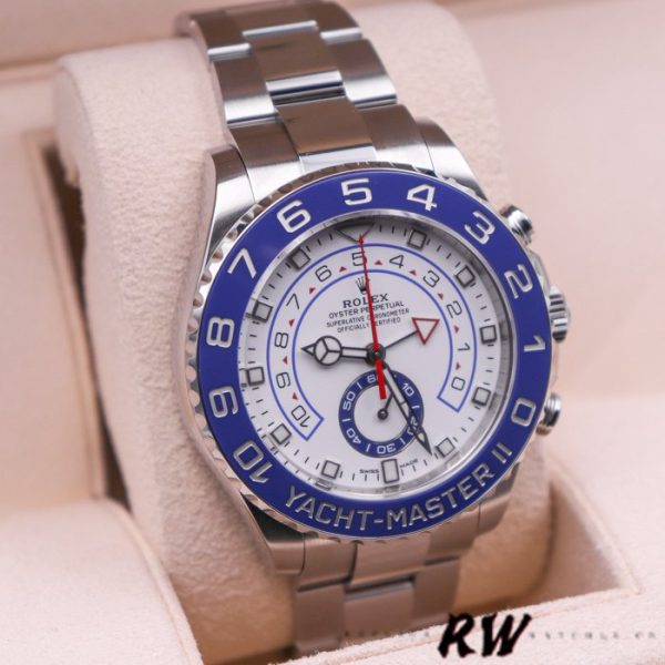Rolex Yacht Master II 116680 White Square Dial 44mm Mens Replica Watch