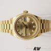 Rolex Datejust 279178 Champagne Fluted Bezel 28mm Lady Replica Watch