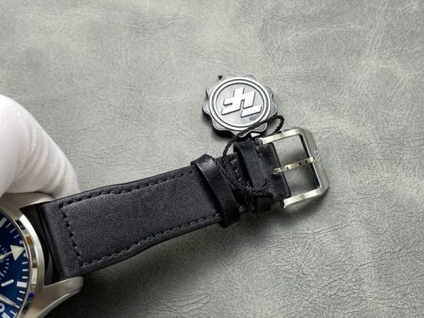 IWC Pilot Chronograph Petit Prince IW377717 Blue Dial Leather Strap Best Replica ZF 43mm