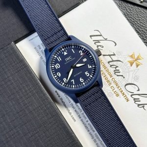 IWC Pilot??s Watch Laureus Sport Blue Ceramic Blue Dial Best Copy V7 Factory 41mm