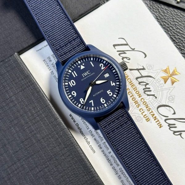 IWC Pilot??s Watch Laureus Sport Blue Ceramic Blue Dial Best Copy V7 Factory 41mm