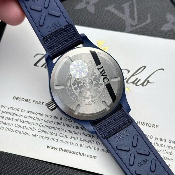 IWC Pilot??s Watch Laureus Sport Blue Ceramic Blue Dial Best Copy V7 Factory 41mm