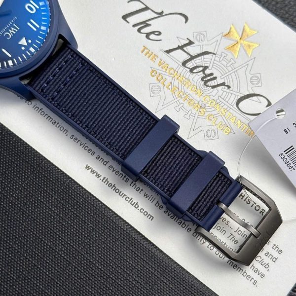 IWC Pilot??s Watch Laureus Sport Blue Ceramic Blue Dial Best Copy V7 Factory 41mm
