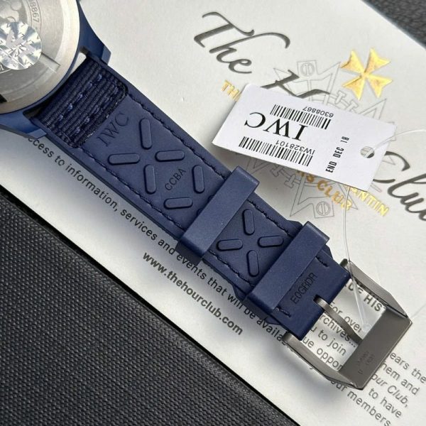IWC Pilot??s Watch Laureus Sport Blue Ceramic Blue Dial Best Copy V7 Factory 41mm