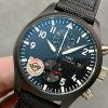 IWC Pilots Chronograph Top Gun IW389001 Black Ceramic Best Replica APSF 44mm