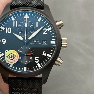 IWC Pilots Chronograph Top Gun IW389001 Black Ceramic Best Replica APSF 44mm