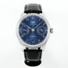 IWC Portugieser IW501704 Automatic Blue Dial Black Leather Strap Best Replica APSF 42mm
