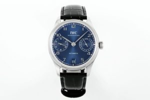 IWC Portugieser IW501704 Automatic Blue Dial Black Leather Strap Best Replica APSF 42mm