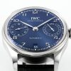 IWC Portugieser IW501704 Automatic Blue Dial Black Leather Strap Best Replica APSF 42mm