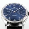 IWC Portugieser IW501704 Automatic Blue Dial Black Leather Strap Best Replica APSF 42mm