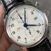 IWC Portugieser Chronograph Classic IW390302 White Dial Leather Strap Best Replica APSF 42mm