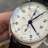 IWC Portugieser Chronograph Classic IW390302 White Dial Leather Strap Best Replica APSF 42mm
