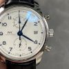 IWC Portugieser Chronograph Classic IW390302 White Dial Leather Strap Best Replica APSF 42mm