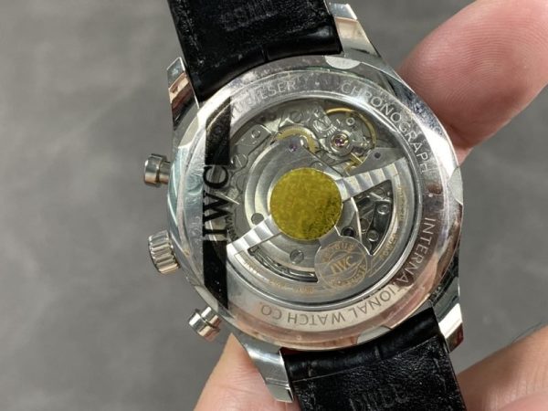 IWC Portugieser Chronograph Classic IW390302 White Dial Leather Strap Best Replica APSF 42mm