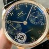 IWC Portugieser IW500713 Rose Gold Blue Dial Leather Strap Best Replica APSF 42mm