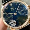 IWC Portugieser IW500713 Rose Gold Blue Dial Leather Strap Best Replica APSF 42mm