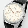 IWC Portugieser IW501701 Steel Silver Dial Black Leather Strap Best Replica APSF 42mm