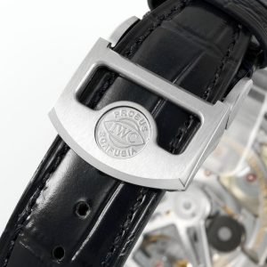 IWC Portugieser IW501701 Steel Silver Dial Black Leather Strap Best Replica APSF 42mm