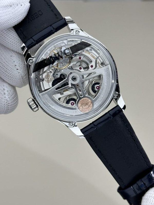 IWC Portugieser IW501702 Silver Dial Blue Arabic Numerals Leather Strap Best Copy APSF 42mm