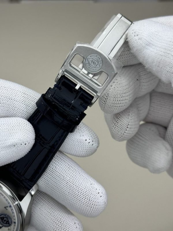 IWC Portugieser IW501702 Silver Dial Blue Arabic Numerals Leather Strap Best Copy APSF 42mm