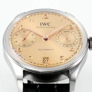 IWC Portugieser IW501705 Beige Dial Leather Strap Best Clone APSF 42mm