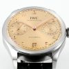 IWC Portugieser IW501705 Beige Dial Leather Strap Best Clone APSF 42mm