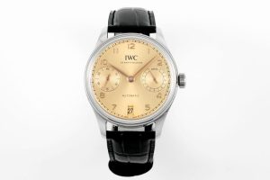 IWC Portugieser IW501705 Beige Dial Leather Strap Best Clone APSF 42mm