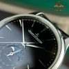 Jaeger-LeCoultre Master Ultra Thin Moon Black Dial Leather Best Replica APSF 39mm