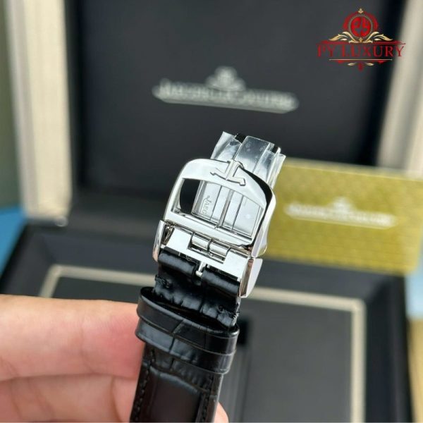 Jaeger-LeCoultre Master Ultra Thin Moon Blue Dial Leather Best Replica APSF 39mm