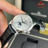 Jaeger-LeCoultre Master Ultra Thin Moon Silver Dial Leather Best Replica APSF 39mm