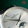 Jaeger-LeCoultre Master Ultra Thin Moon Silver Dial Leather Best Replica APSF 39mm