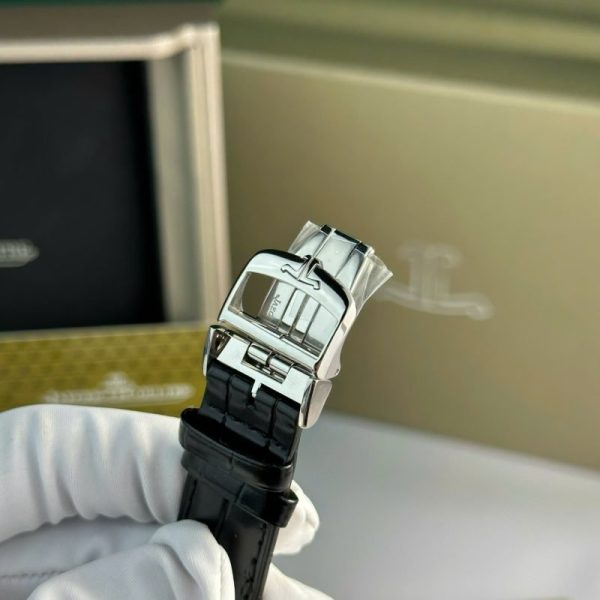 Jaeger-LeCoultre Master Ultra Thin Reserve De Marche Q1378420 Silver Dial Leather Strap Best Replica 39mm