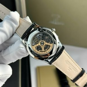 Jaeger-LeCoultre Master Ultra Thin Reserve De Marche Q1378420 Silver Dial Leather Strap Best Replica 39mm